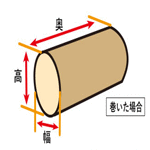 ぐるぐる巻いて梱包